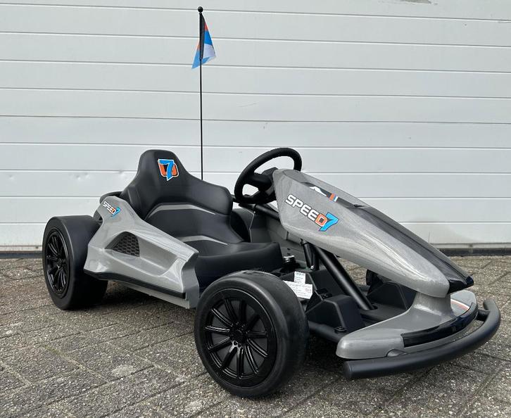 Drift Kart Go Kart Speed Kart 24V grijs –15Km/h NIEUW!!, Kinderen en Baby's, Speelgoed | Buiten | Accuvoertuigen, Nieuw, Ophalen of Verzenden