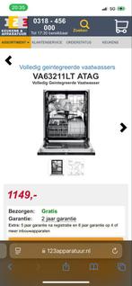 ATAG XXL Inbouw Vaatwasser - Ruim en Efficiënt, Gebruikt, 60 cm of meer, Ophalen of Verzenden, Energieklasse A of zuiniger