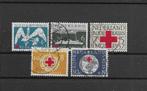 Nederland 1957, NVPH 695 t/m 699, Gestempeld., Verzenden, Na 1940, Gestempeld