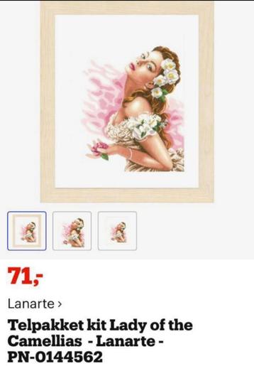 BORDUURPAKKET LANARTE LADY OF THE CAMELLIAS beschikbaar voor biedingen