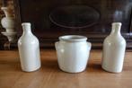 2 zandkleurige kruik vazen - samen 3,00, Huis en Inrichting, Woonaccessoires | Vazen, Overige kleuren, Aardewerk of Porselein