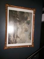 Schilderij met gouden lijst, Antiek en Kunst, Kunst | Schilderijen | Klassiek, Ophalen of Verzenden