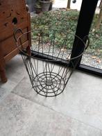 Metalen Houtmand / Houtkorf, Huis en Inrichting, Woonaccessoires | Schalen en Manden, Ophalen, Zo goed als nieuw, Rond, Mand