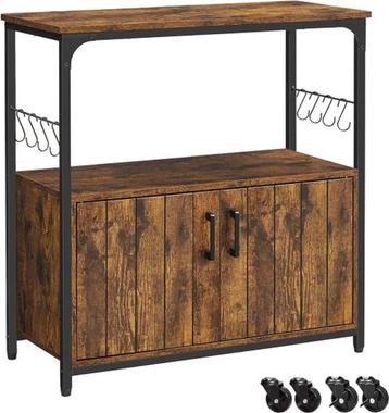 Nieuw-Keukenrek-Serveerwagen-80 x 35 x 80 cm-Keukentrolley beschikbaar voor biedingen