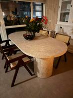 Nohr ovale eettafel marmerlook grijs - Sohome, Huis en Inrichting, Tafels | Eettafels, Ophalen, Kunststof, 100 tot 150 cm, Zo goed als nieuw