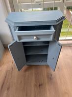 Blauw grijzig kastje met lade, Ophalen