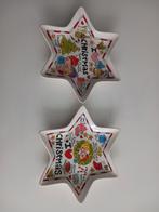 2 Blond Amsterdam Kerst Schaaltjes Stervorm, Gebruikt, Porselein of Keramiek, Schaal, Ophalen of Verzenden
