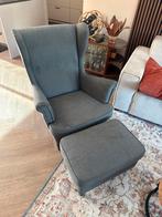 Fauteuil met voetenbank - Comfortabel!, Huis en Inrichting, Fauteuils, Ophalen, Zo goed als nieuw, Stof, 75 tot 100 cm