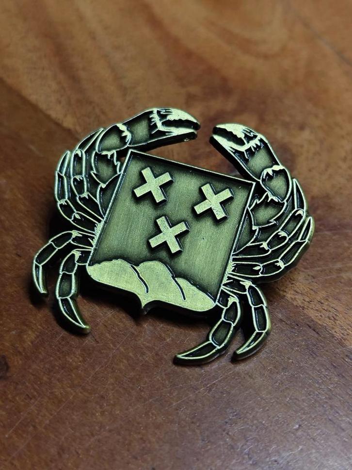 Vastenavend pin "Krabbegat", Verzamelen, Speldjes, Pins en Buttons, Zo goed als nieuw, Speldje of Pin, Stad of Land, Ophalen of Verzenden