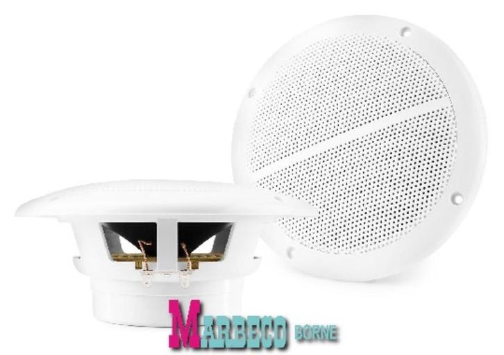Spatwaterdichte speakers, Marine luidsprekers 5" 80 Watt, Audio, Tv en Foto, Luidsprekers, Nieuw, Front, Rear of Stereo speakers