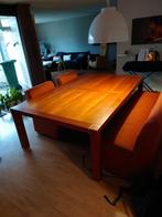 Mooie grote eettafel 220x138, Huis en Inrichting, Tafels | Eettafels, 200 cm of meer, 100 tot 150 cm, Gebruikt, Rechthoekig