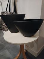 Zwarte Bloempotten - Set van 2, Tuin en Terras, Ophalen, Kunststof, Minder dan 30 cm, Minder dan 60 cm