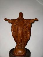 Antiek houten heilig hartbeeld uit een kerk. 1800-1900, Antiek en Kunst, Antiek | Religie, Ophalen of Verzenden