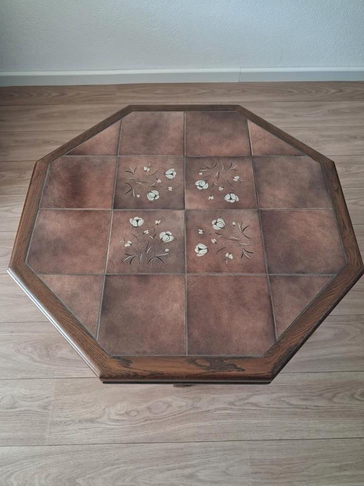 Eiken Tegel Salontafel, Antiek en Kunst, Antiek | Meubels | Tafels, Ophalen