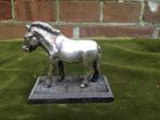 Verzilverd beeldje van een Przewalski paard, WNF., Verzenden, Zo goed als nieuw, Paard, Opgezet dier
