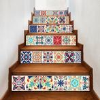 TrapSTICKER, zelfklevend, motief kleurige tegeltjes 13 stuks, Doe-het-zelf en Verbouw, Tegels, Overige materialen, Overige typen