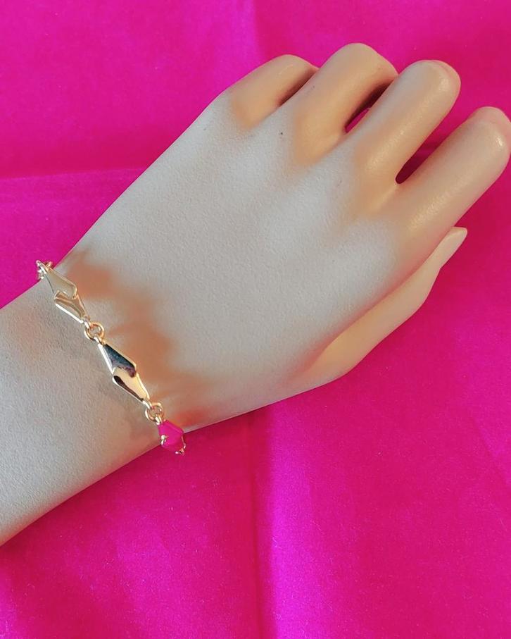 Kadotip en in de sale !!  Mooie Doublé Armband 17.5cm, Sieraden, Tassen en Uiterlijk, Armbanden, Nieuw, Goud, Goud, Ophalen of Verzenden