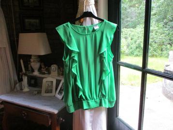 mj/NIEUW! VERO MODA/top/maat L/42/appeltjesgroen met ruchel beschikbaar voor biedingen