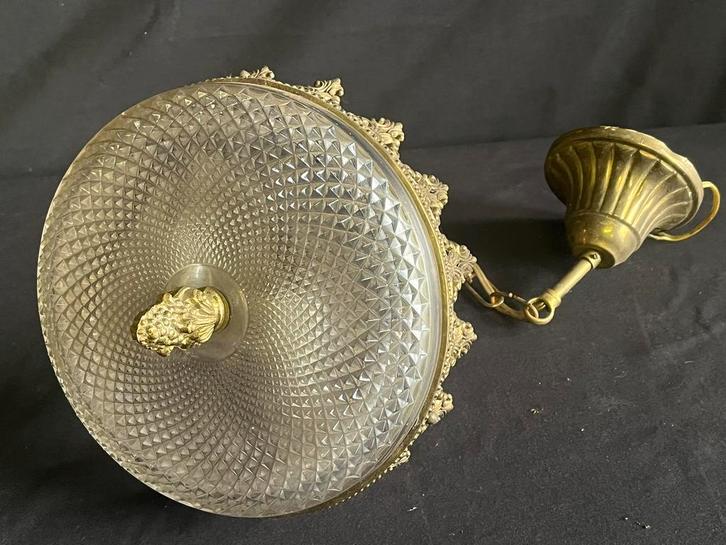 Antiek Ganglampje kristal, Antiek en Kunst, Antiek | Lampen, Ophalen of Verzenden