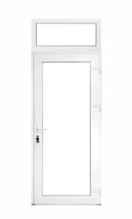 Kunststof Buitendeur Volglas R B98 H215cm Antraciet, Niet ingevuld, Kunststof, 80 tot 100 cm, Niet ingevuld