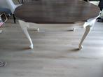 Eettafel ovaal Franse pootjes, Huis en Inrichting, Tafels | Eettafels, Ophalen, Eikenhout, Zo goed als nieuw, Vijf personen of meer
