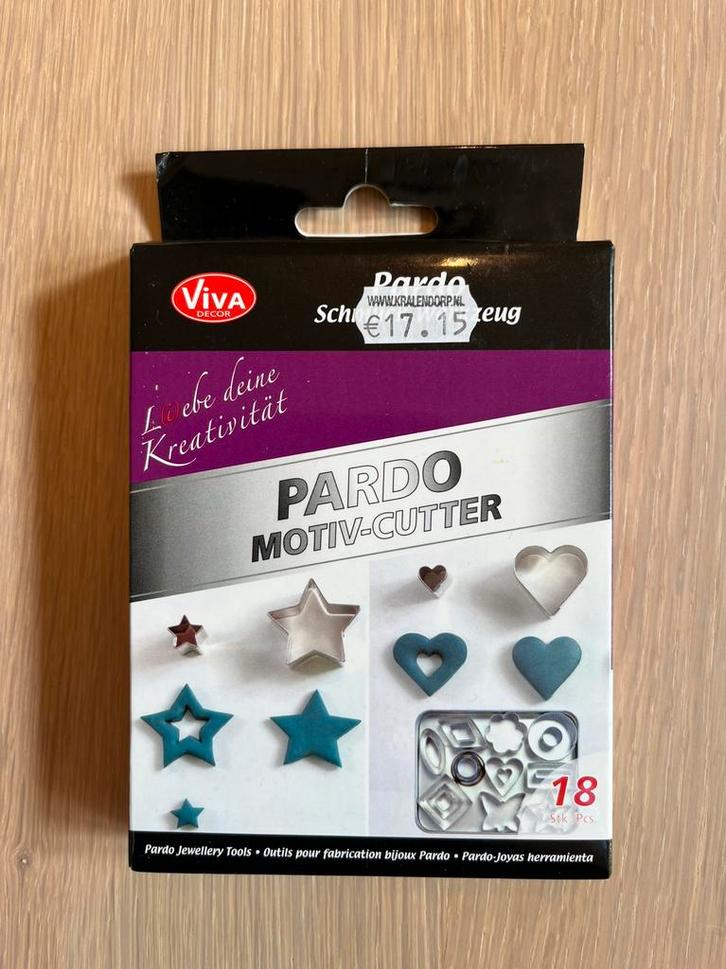 Pardo Motiv-cutter - Viva Decor - uitstekers sieradenklei, Hobby en Vrije tijd, Knutselen, Nieuw, Gereedschap of Toebehoren, Ophalen of Verzenden