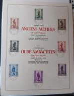 Postzegels België 1942 - 1944 op kunstbladen, Ophalen of Verzenden, Gestempeld