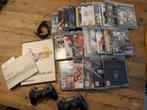 PlayStation 3 slim met veel spellen, Ophalen of Verzenden, Gebruikt, Met 2 controllers, Slim
