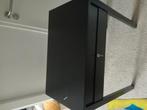 Zwart uitklap bureau met een lade, Huis en Inrichting, Bureaus, Ophalen, Zo goed als nieuw