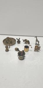 1157b) 13  diverse stuks miniatuurtjes van koperen, Ophalen of Verzenden