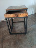 Side table set van 2, Huis en Inrichting, Tafels | Sidetables, Ophalen, Zo goed als nieuw, 25 tot 50 cm, Rechthoekig