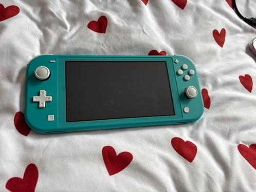 Nintendo switch lite, Spelcomputers en Games, Spelcomputers | Nintendo Switch Lite, Zo goed als nieuw, Turquoise, Ophalen