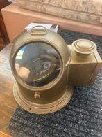 Antieke messing scheepslamp / navigatielamp, Ophalen