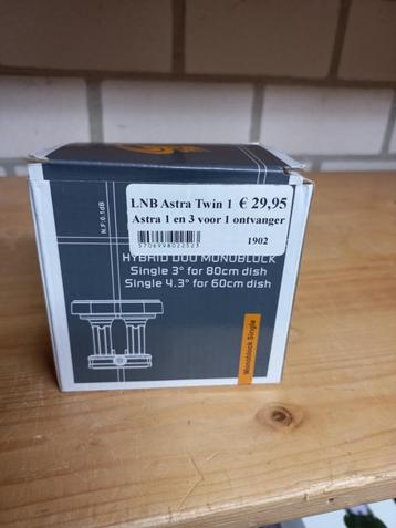 lnb Astra twin 23 mm., voor Astra 1 en 3 beschikbaar voor biedingen
