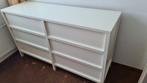 Ladekast wit met 6 lade ikea, Ophalen, 100 tot 150 cm, 5 laden of meer, 100 tot 150 cm