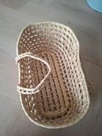 Schattig poppen draagmandje van riet, Ophalen, Gebruikt