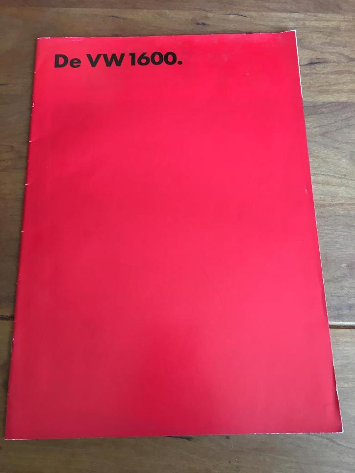 Folder Volkswagen 1600 Ponton, VW 1600 fastback, Variant '70, Boeken, Auto's | Folders en Tijdschriften, Zo goed als nieuw, Volkswagen