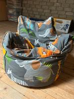 Kinder Zitzak met Dierenprint, Huis en Inrichting, Zitzakken, Ophalen, Zo goed als nieuw, Grijs, Zitzakstoel