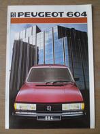 Autofolder Peugeot 604. Folder is nieuw uit 1986., Boeken, Auto's | Folders en Tijdschriften, Nieuw, Peugeot, Ophalen of Verzenden