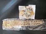Nieuwe heren ketting met tijger hanger, Ophalen, Overige kleuren, Nieuw, Overige materialen