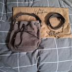 Loulou essentiel buideltas croco suède met leren accenten, Ophalen of Verzenden, Nieuw, Overige merken