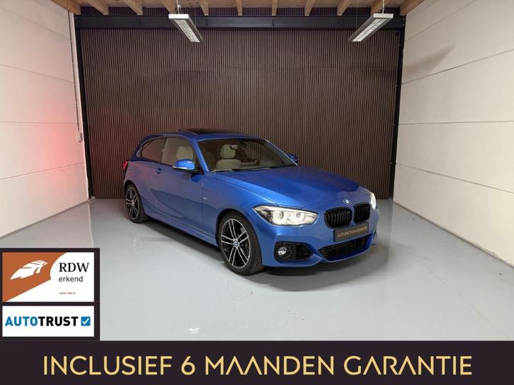 BMW 1-Serie 118I M Sport 3DR AUT 2018 Blauw Pano, Auto's, BMW, Bedrijf, 1-Serie, ABS, Adaptieve lichten, Airbags, Airconditioning