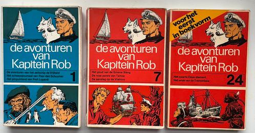 De avonturen vam Kapitein Rob (boekvorm) 1, 7 en 24, Boeken, Stripboeken, Gelezen, Meerdere stripboeken, Verzenden
