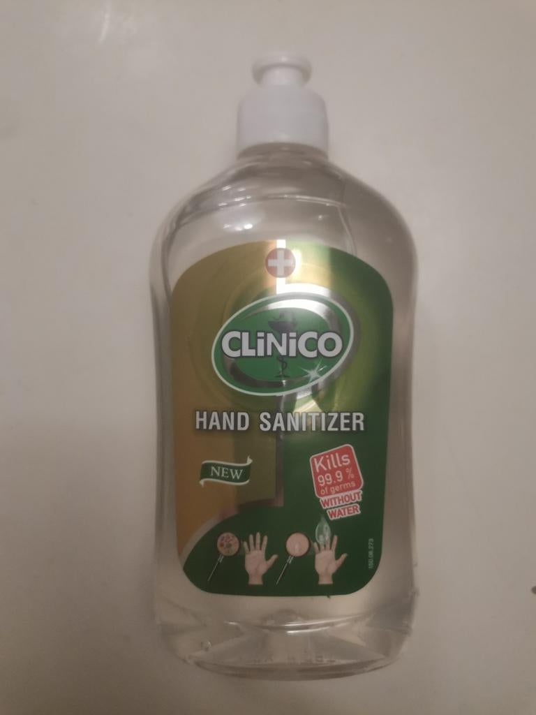 Handgel annex brandgel Clinico 500ml, per doos van 12 stuks., Ophalen of Verzenden