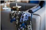 HAY Plaid plus 9 blauw antraciet, Huis en Inrichting, Woonaccessoires | Plaids en Woondekens, Ophalen of Verzenden, Gebruikt