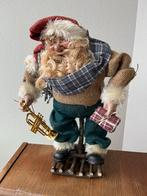 Decoratieve Kerstman met Trompet, Tuin en Terras, Ophalen of Verzenden, Gebruikt, Overige materialen, Overige typen
