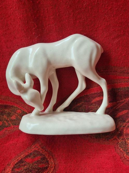 Gouds Plateel hert Eta Lempke, Antiek en Kunst, Antiek | Keramiek en Aardewerk, Ophalen of Verzenden