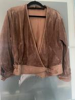 ❤️ Mooi vintage cognac bruin suede jasje, Ophalen, Zo goed als nieuw, Bruin