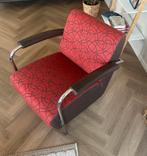 Iconisch Design | Leolux Scylla Fauteuil – Leer & Luxe Stof, Ophalen, Gebruikt, 50 tot 75 cm, Bauhaus-geïnspireerd & Nederlands Designer