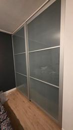 Ikea Pax Schuifdeuren 200x236cm - Aluminium/Glas, Ophalen, 200 cm of meer, Zo goed als nieuw, 200 cm of meer